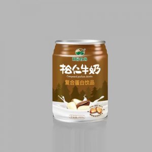 利園牧場乳業(yè)鐵罐松仁牛奶飲品