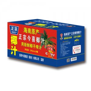 今喜鮮榨椰汁245毫升箱裝