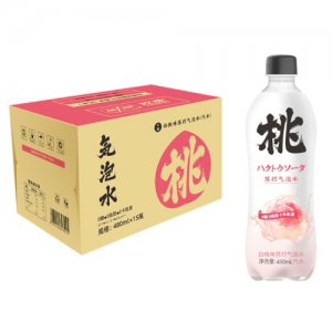 歡虎白桃味蘇打氣泡水