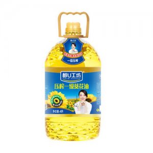 醇U工坊壓榨一級葵花油4L