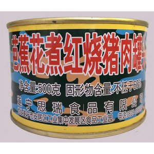 賓太牌芭蕉花煮紅燒豬肉罐頭500g