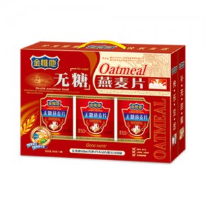 金惟他無糖燕麥片禮盒三罐裝600克