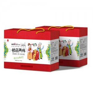 怡品天緣新疆紅棗夾核桃500g紅色禮盒