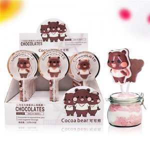 巧爵可可熊棒棒糖盒裝