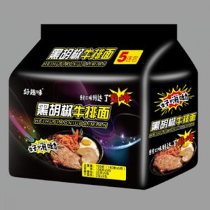 好趣味黑胡椒牛排拌面袋裝
