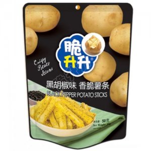 脆升升薯條黑胡椒味50g