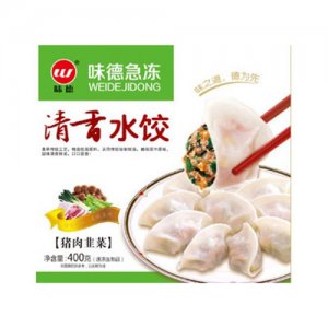 味德清香水餃豬肉韭菜400g