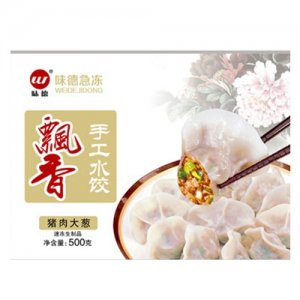 味德豬肉大蔥手工水餃500g