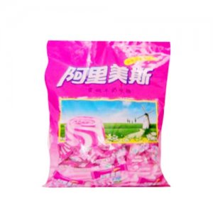 智贏糖果阿里美斯小顆粒包裝粉紅