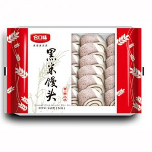 合口味黑米饅頭650克