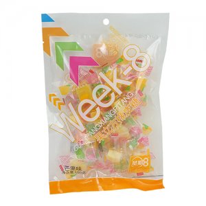 星期八果粒方橡皮糖芒果味