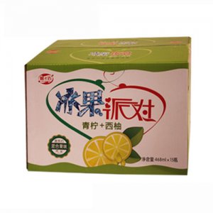 酷e百冰果派對清寧+西柚混合果味汽水