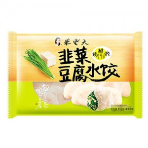 朱老大韭菜豆腐水餃450g