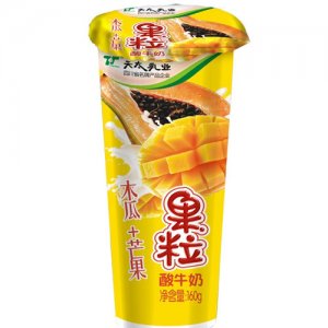 天太芒果+木瓜果粒酸奶