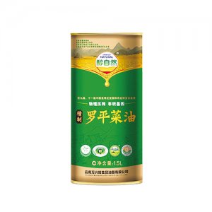 醇自然菜籽油四級1.5L鐵罐裝