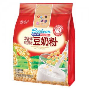 雨和中老年無(wú)糖豆奶粉袋裝800g