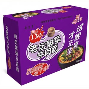 利達多老壇酸菜牛肉面1x24包箱裝