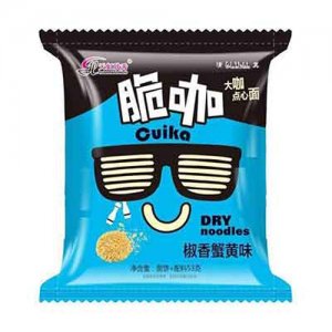 天虹欣秀脆咖點心面椒香蟹黃味干吃面干脆面