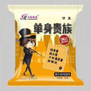 天虹欣秀單身貴族奧爾良雞翅味干吃面干脆面55克