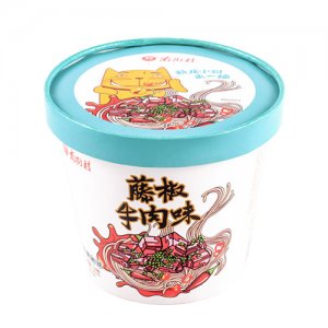 南街村方便粉絲藤椒牛肉味121g桶裝