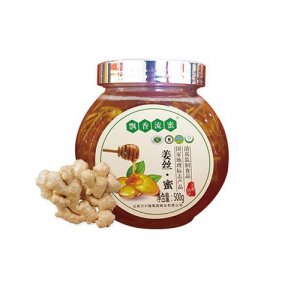飄香流蜜扁鼓瓶裝姜絲蜜500g瓶