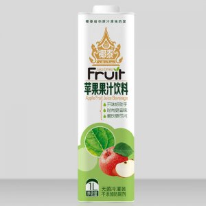 椰泰方盒蘋果果汁1L