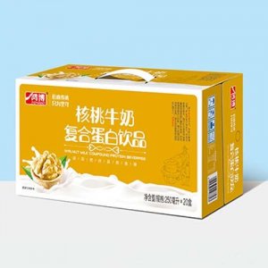 鴻博核桃牛奶復合蛋白飲料250ml×20盒