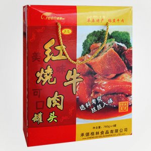 格林紅燒牛肉罐頭760g