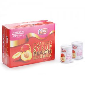 科技糖水黃桃罐頭256g