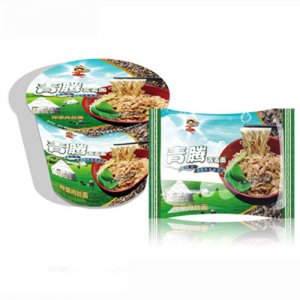 青騰蕎麥面榨菜肉絲面碗裝