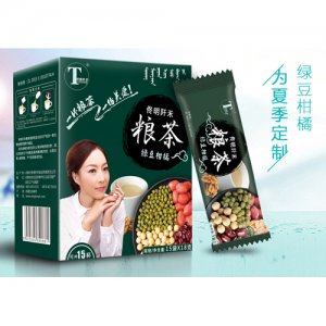 佟名阡禾綠豆柑橘盒裝糧茶