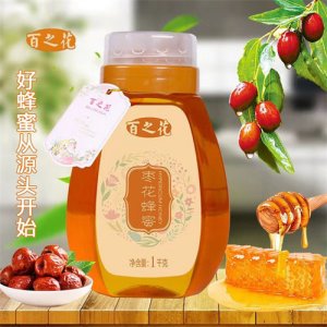 百之花棗花蜂蜜1000g
