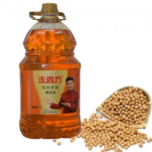 走四方非轉基因三級黃豆油5L