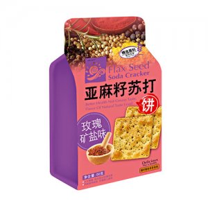 精益珍亞麻籽蘇打餅玫瑰礦鹽味