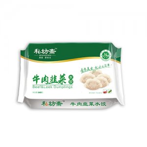 私坊齋尊品牛肉韭菜水餃640g