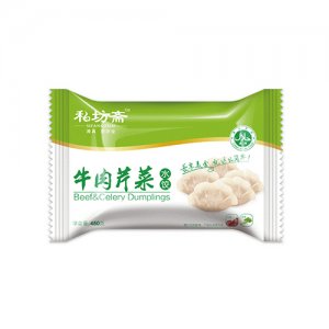 私坊齋珍品牛肉芹菜水餃450g
