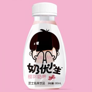 奶優小生櫻花奶昔380ml