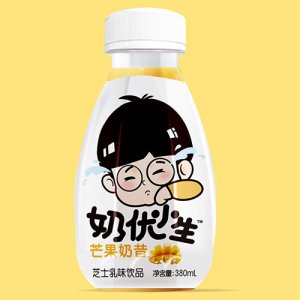 奶優(yōu)小生芒果奶昔380ml