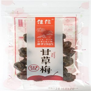 佳信甘草梅80g