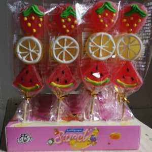 天香水果棒棒糖盒裝