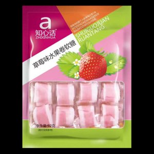 知心話草莓味水果卷軟糖92g
