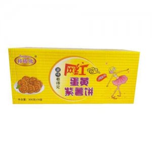 棒棒熊網紅蛋黃紫薯餅300gx18盒