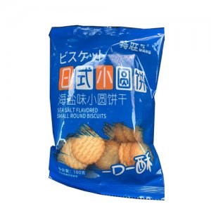 特旺日式小圓餅干海鹽味小圓餅干100g