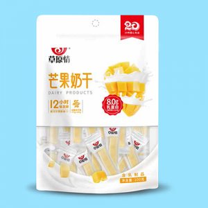 草原情芒果奶干100g