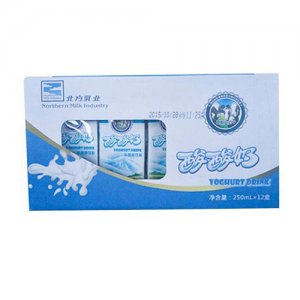 北方乳業利樂磚酸酸奶250ml