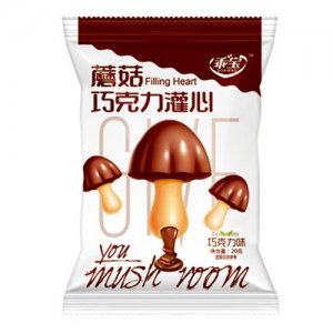 乖寶蘑菇巧克力灌心巧克力味20g