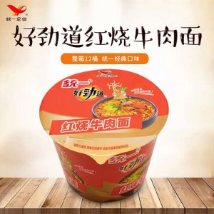 統一好勁道紅燒牛肉面桶裝