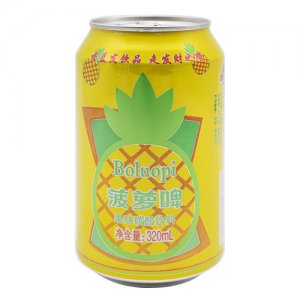 藍發(fā)菠蘿啤果味飲料320ml