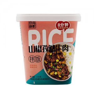食尚旗幟山椒孜然牛肉拌飯158g
