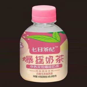 七日茶紀(jì)爆搖奶茶白桃烏龍味